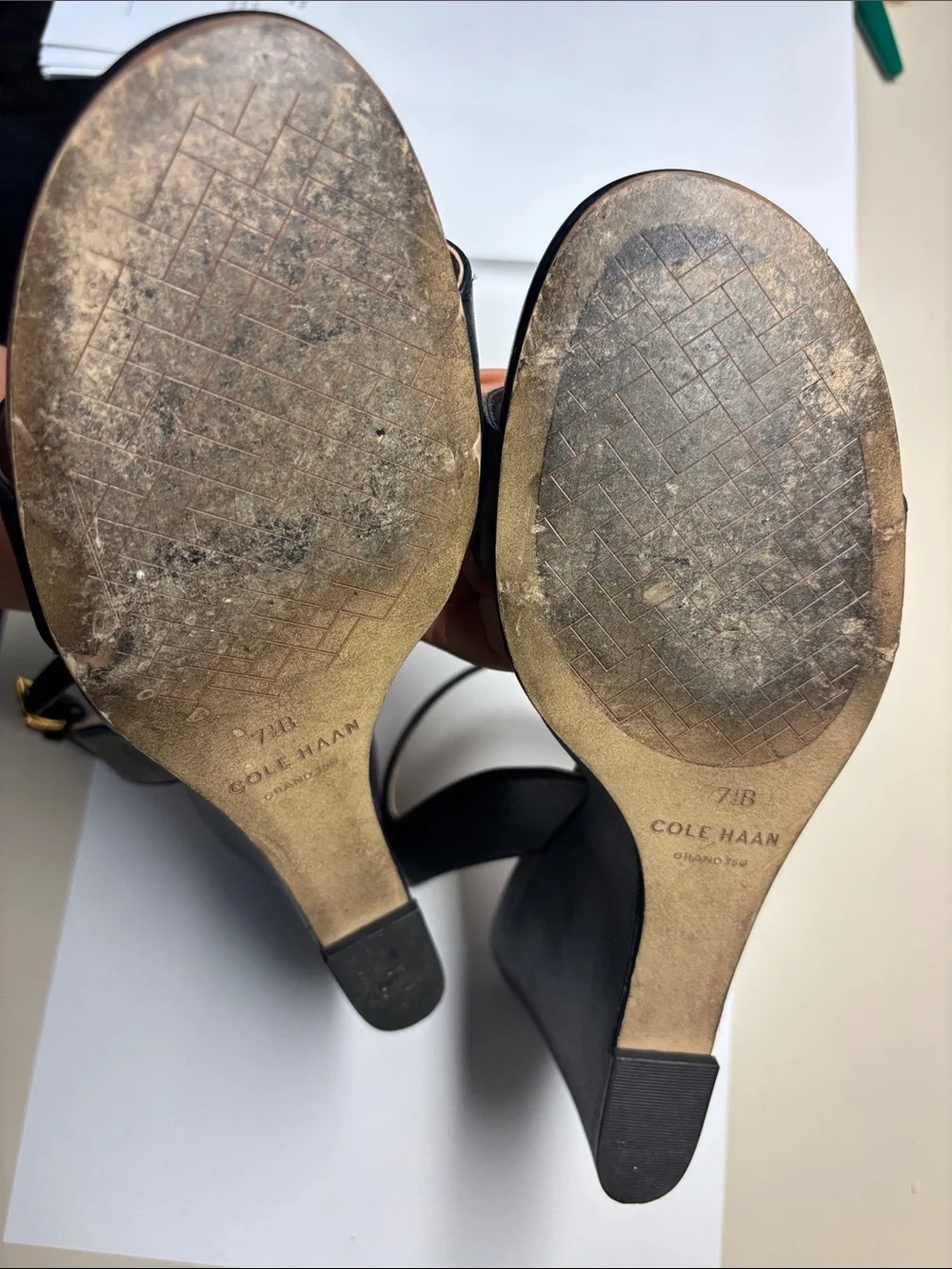 Cole Haan Josie wedge leather sandal